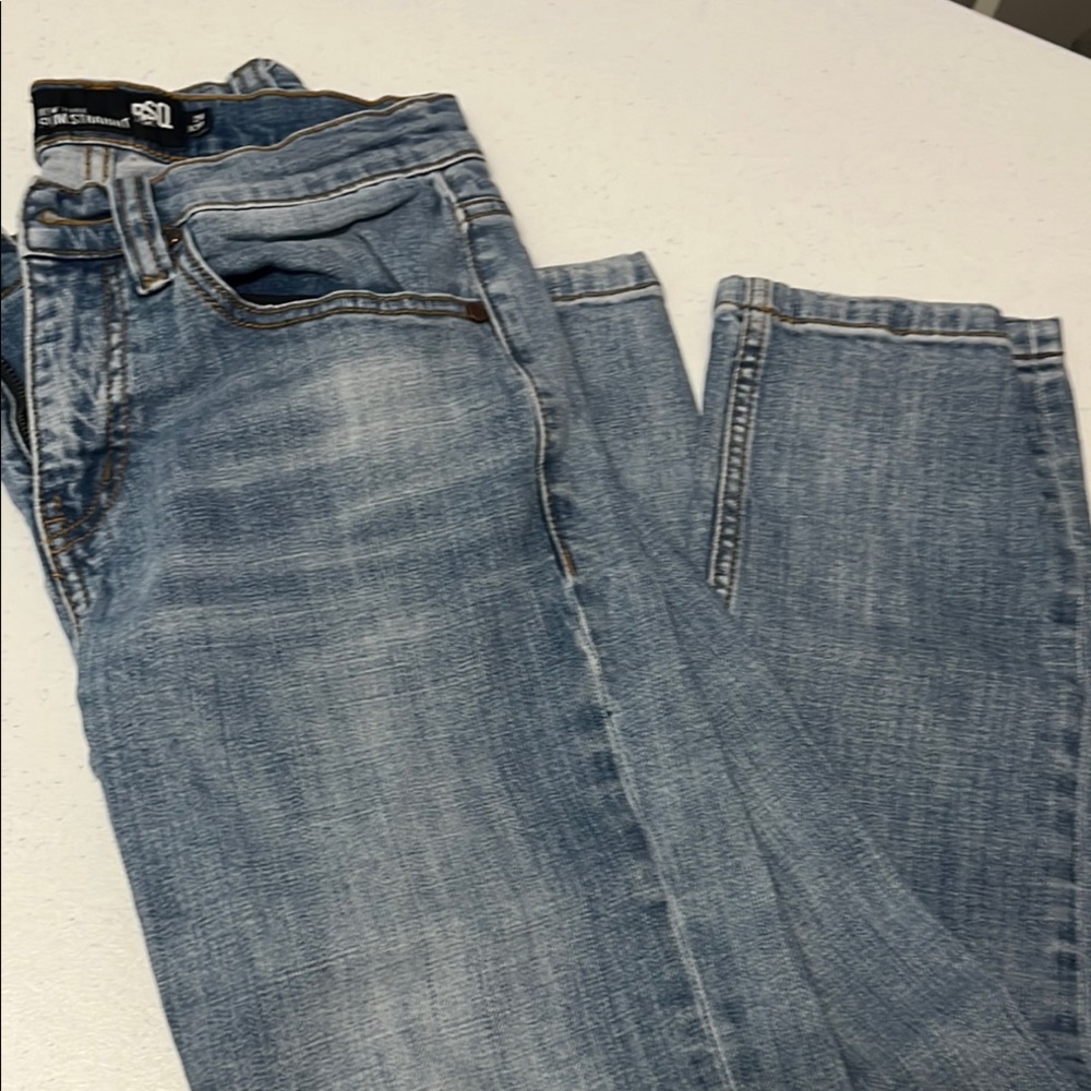 RSQ Blue Slim Straight Jeans Classic Style